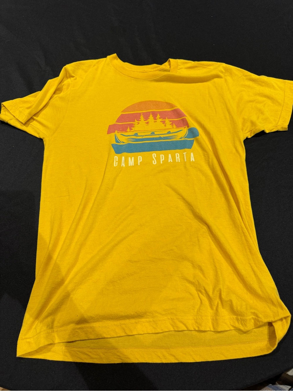Sunday Bright Yellow Logo Crew Tee